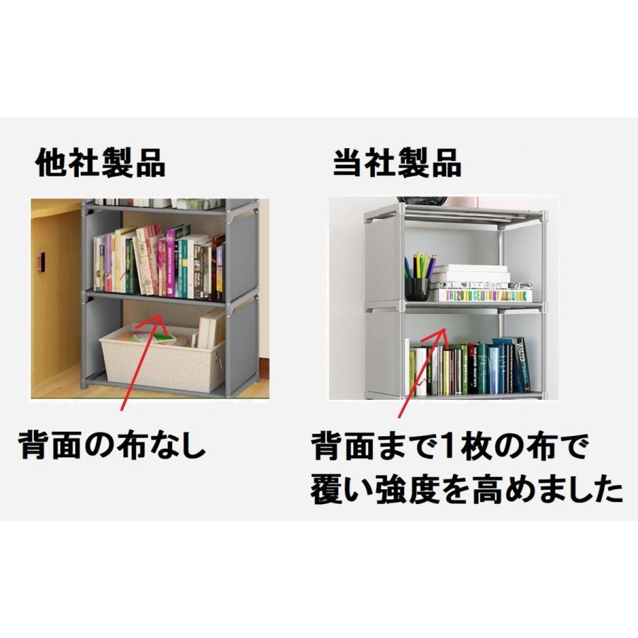 現品 収納棚 4段 整理棚 本棚 簡易組み立て式 収納ラック カラーボックス オープンラック 軽量 スリム グレー Cisama Sc Gov Br