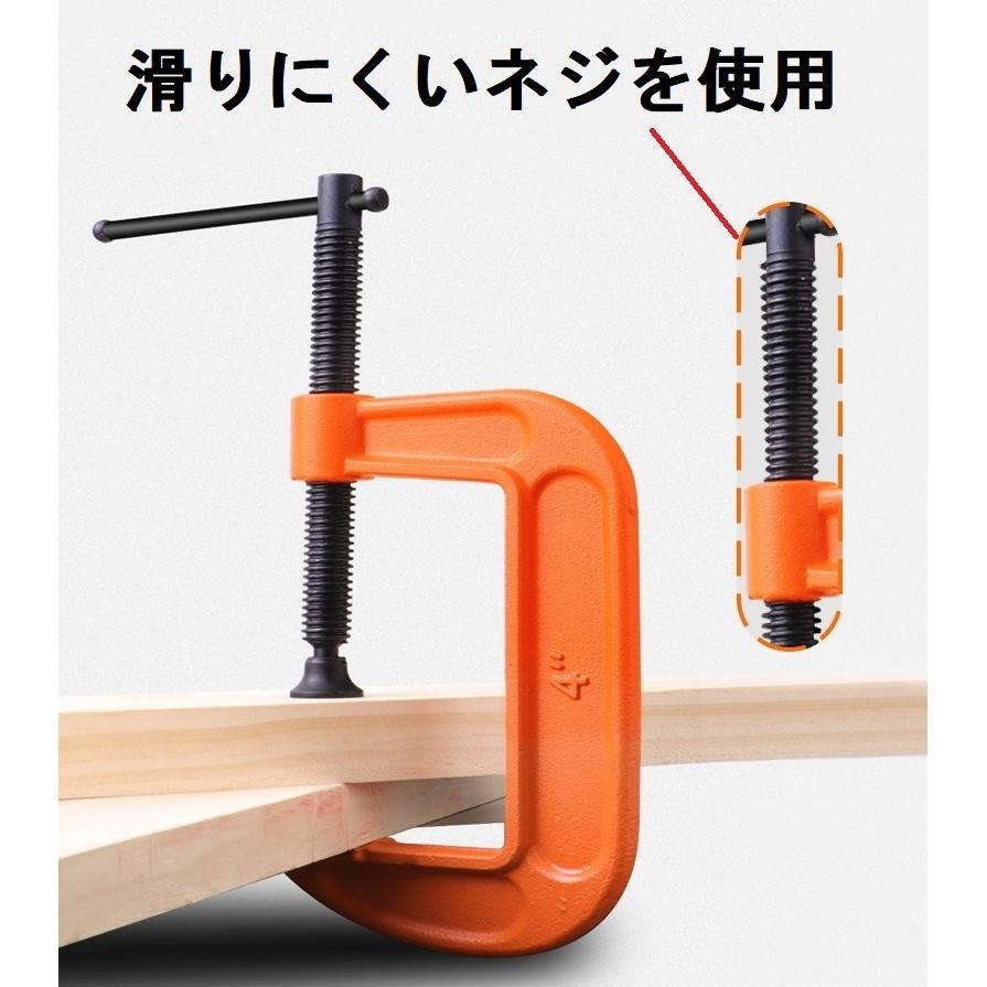 シャコ万力 バーコ型 C型クランプ 200mm 2個セット バイス シャコ万力 バーコ型 C型クランプ 200mm 2個セット バイス