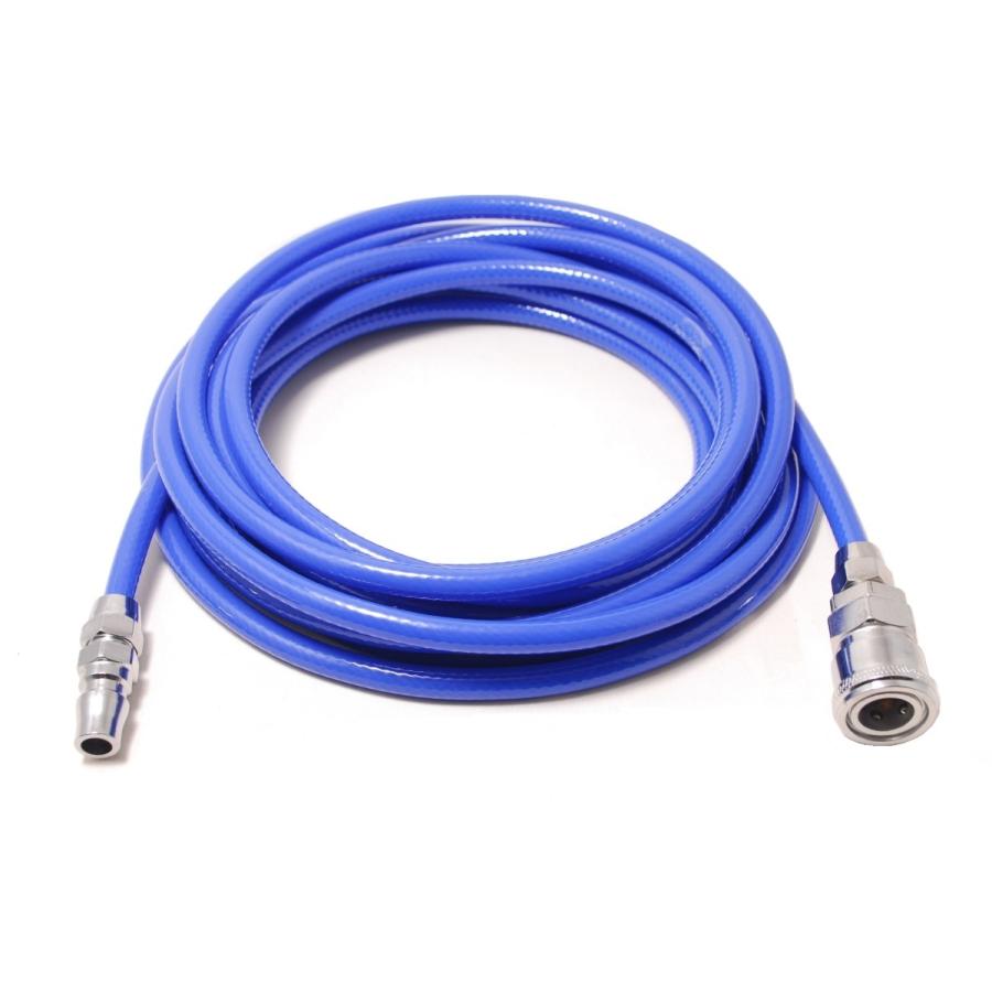 エアーホース 10m 青 コンプレッサー用 ホース エアーチューブ ウレタンホース ブレードホース 外径10mm 内径6.5mm エアカプラー付き 送料無料|postru3|06