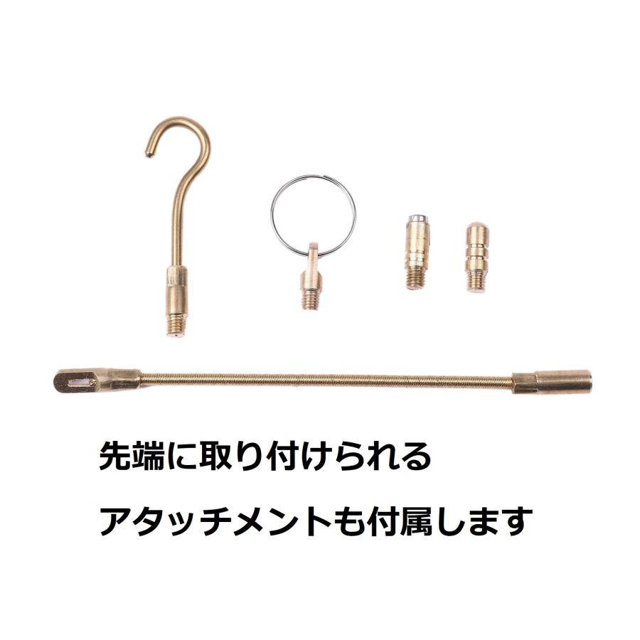 通線ワイヤー 58cm×10本 ケーブル索引具 入線工事用ロッド 配線通し 通線収納ケース付 ジョイントライン 先端アタッチメント付属 MK-080 |  | 06