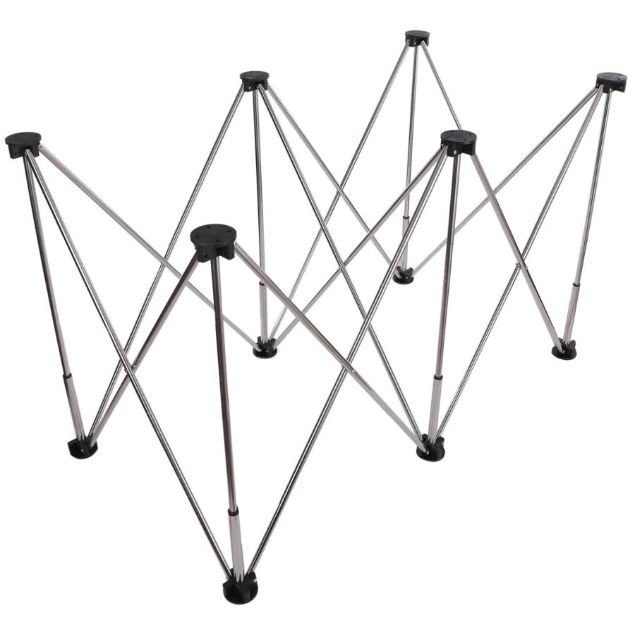 折りたたみ作業台 ステンレス 6脚 可搬式 軽量 立ち作業 移動式