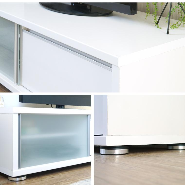 【決定済】テレビ台 ローボード 120cm 白 ホワイト 完成品】たっぷり収納が魅力の木製テレビ台！37型対応のロータイプ