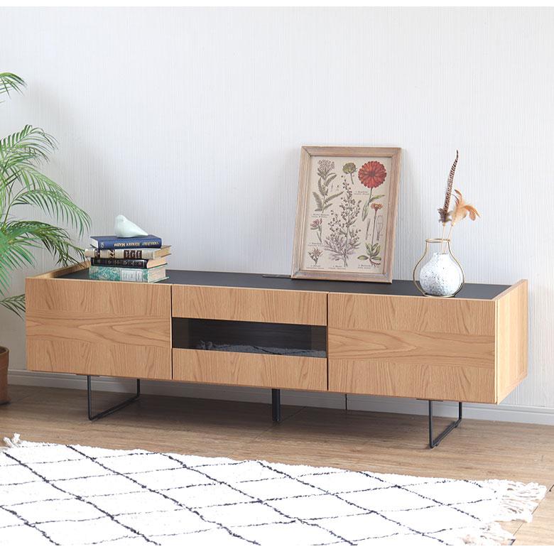 テレビ台 ローボード テレビボード 完成品 幅150cm ウォールナット