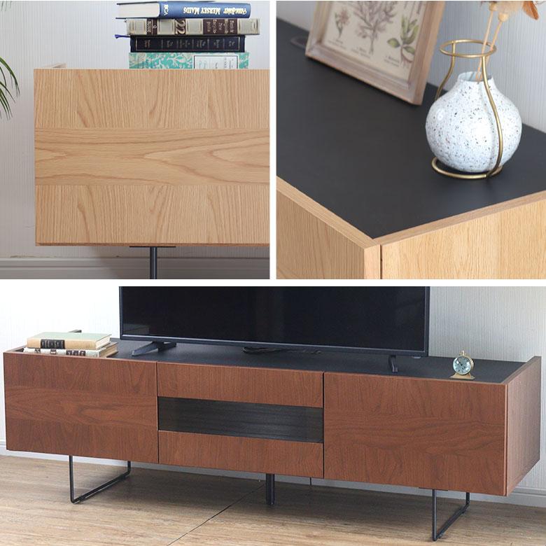 テレビ台 ローボード テレビボード 完成品 幅150cm ウォールナット