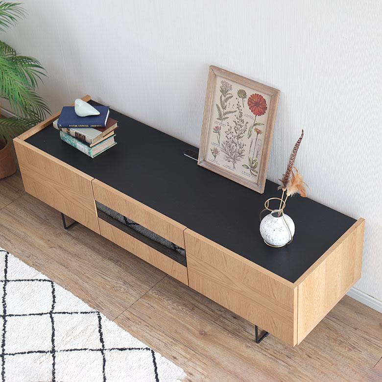 【最終価格】美品・ナチュラルなテレビボード テレビボード ローボード テレビ台 180cm アッシュ 無垢 木目調 突板