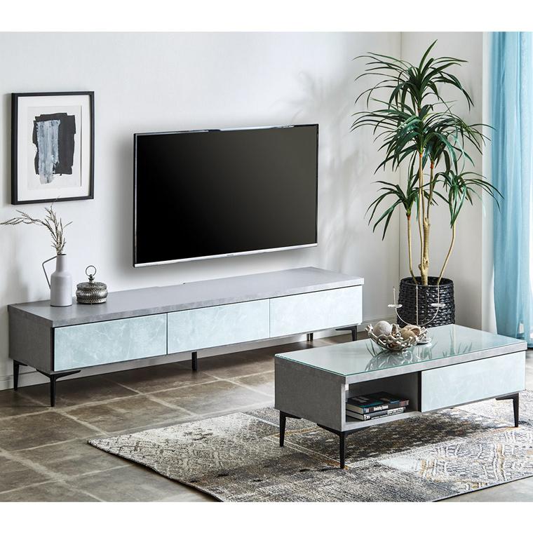 未使用 美品 幅150 TV台 テレビボード 大理石調 グレージュ 韓国 