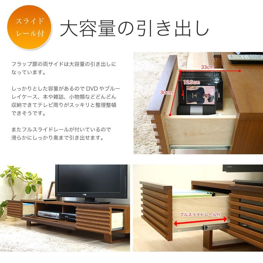 中古 日本フコク製 テレビ台 テレビボード ブラウン 幅140 奥55 高30 サンコウ 日本製 140cm幅テレビボード ＜ロノス＞ | 店舗,（株