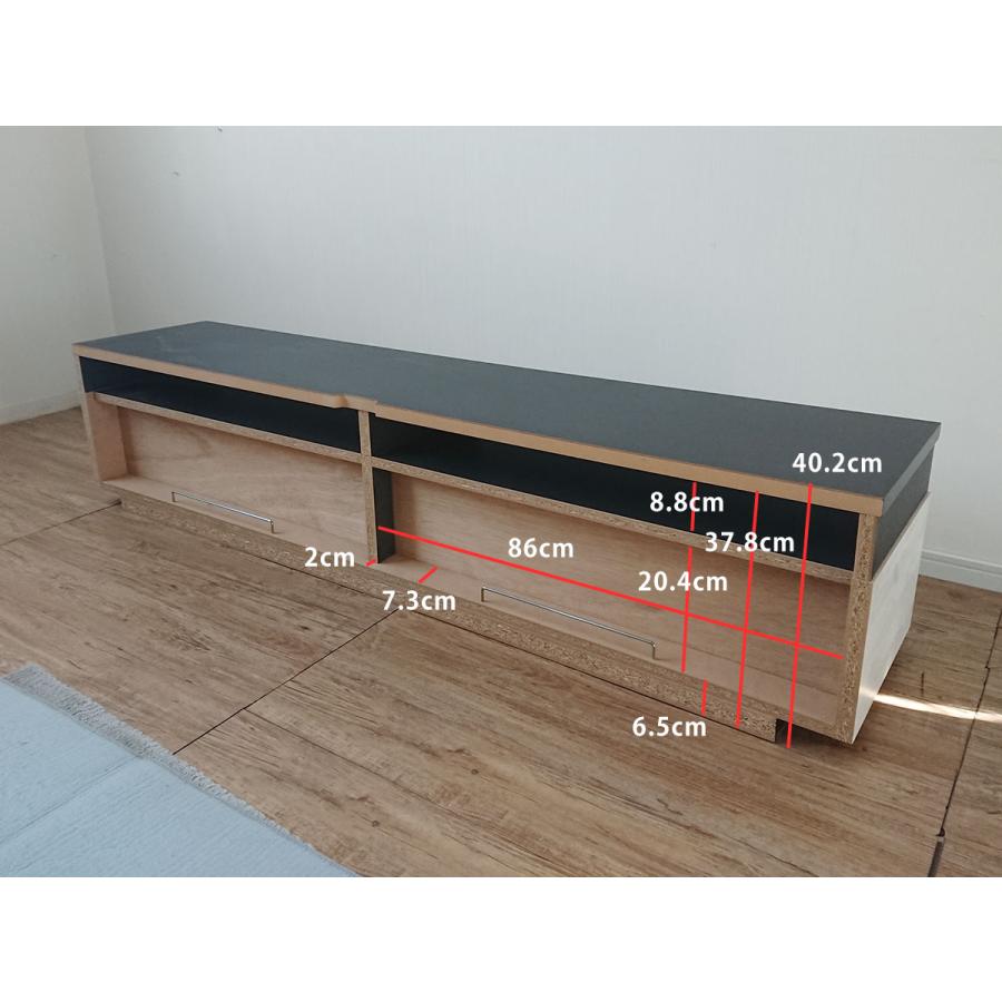テレビ台 テレビボード TV台 TVボード 180cm幅 日本製 完成品 おしゃれ 北欧 高級感 大型テレビ対応 大容量収納 SUM 180ローボード_17
