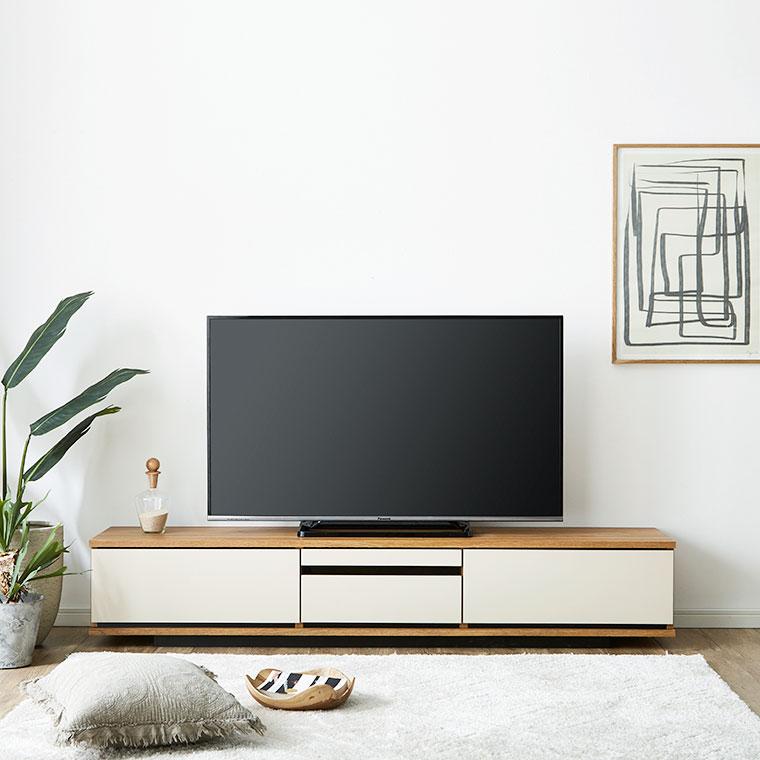 R382 高級三幸ジャパン ロングローボード、テレビボード、幅180cm