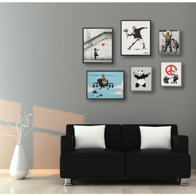 高速配送 A１ ポスター パネル アート キャンバス 高級 Kinder Short Is Life Banksy バンクシー 雑貨 ストリート 絵 おしゃれ インテリア グッズ その他 Labelians Fr