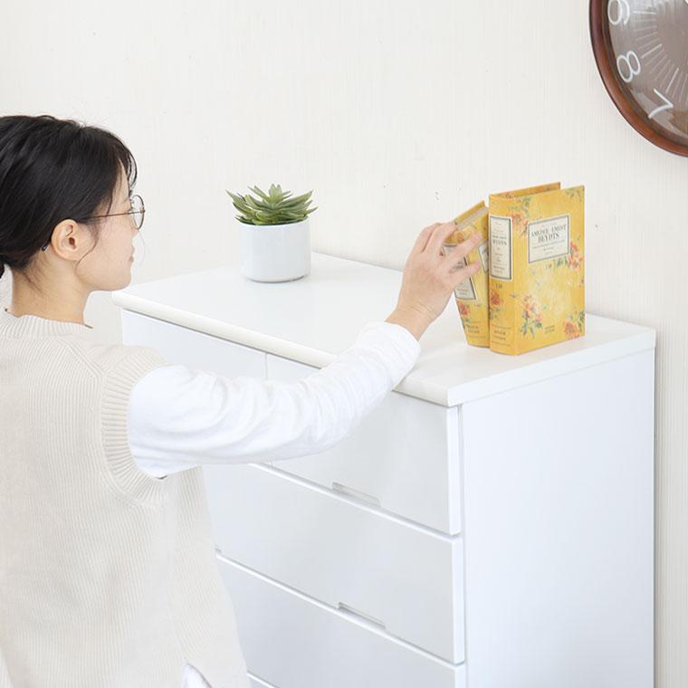 ☆ 6段チェスト 幅80×奥行42×高さ128cm 白 ホワイト レール式 タンス たんす 箪笥 整理タンス 衣類収納 札幌 東区 北20条店 ハイチェスト タンス 箪笥 幅80 6段 白 ホワイト 衣類 収納家具 レール