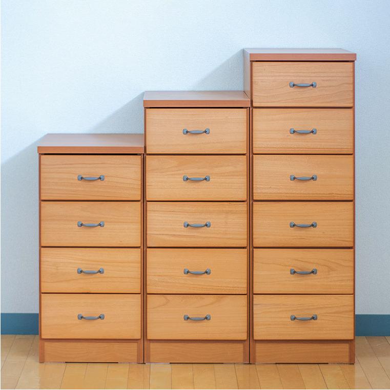 チェスト たんす 幅40 スリム 完成品 木製 桐 北欧 ナチュラル