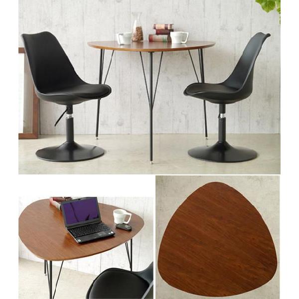 ダイニングテーブル テーブル 食卓テーブル ウォールナット 三角 北欧