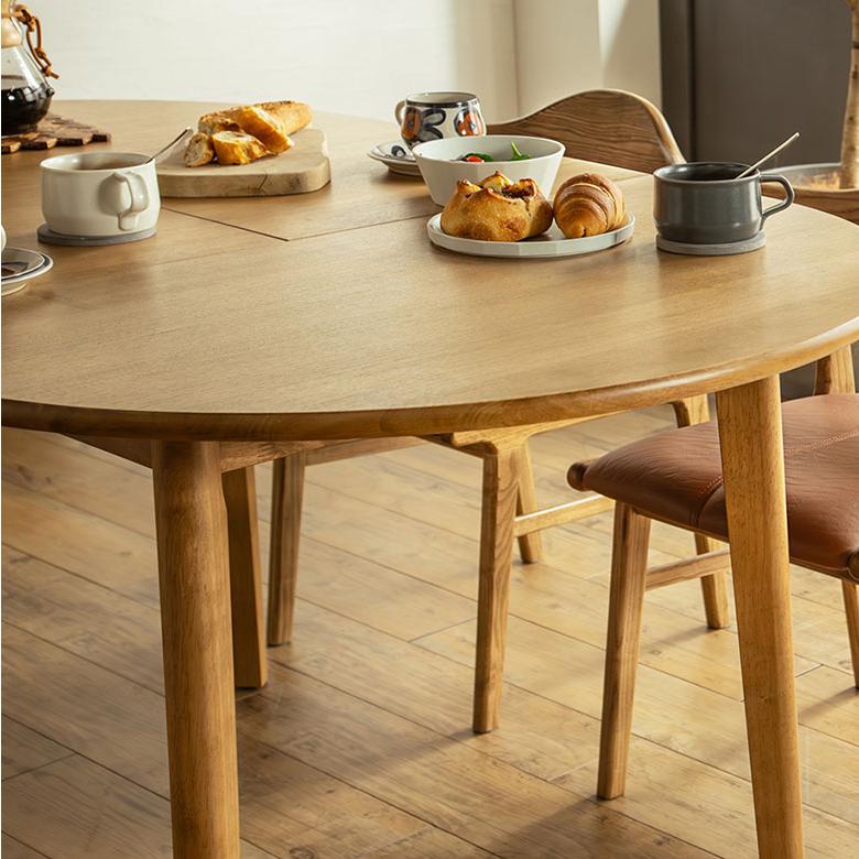 円形ダイニングテーブル 伸長式 伸縮 ダイニングテーブル 丸 4人掛け