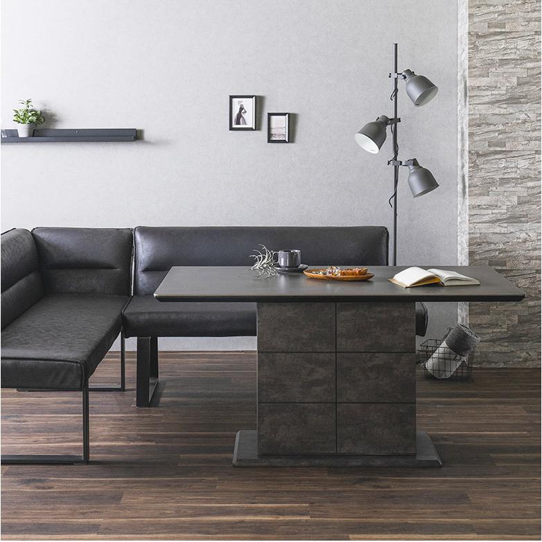 セラミック ダイニングテーブル セラミックテーブル 140 幅140 収納 机