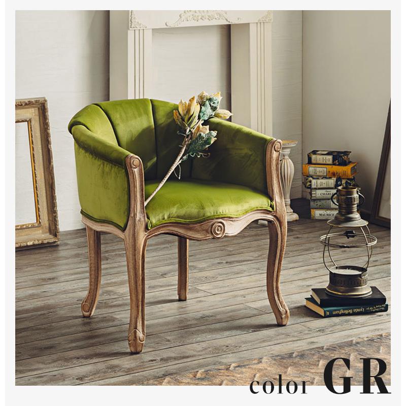 アンティーク チェア 椅子 1Pソファ 1人掛け ダイニングチェア イス 猫