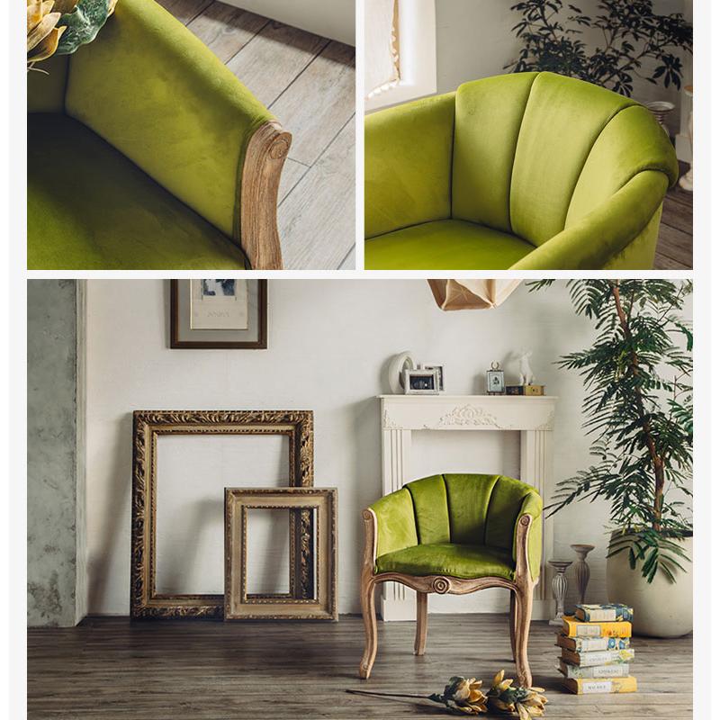 アンティーク チェア 椅子 1Pソファ 1人掛け ダイニングチェア イス 猫