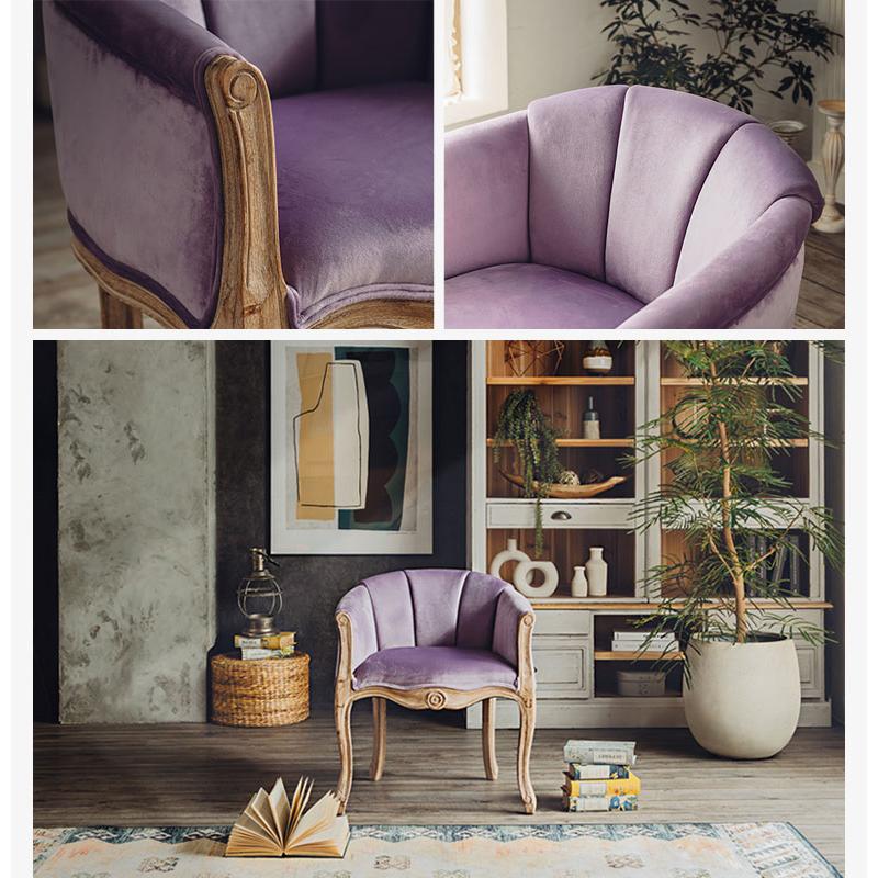 アンティーク チェア 椅子 1Pソファ 1人掛け ダイニングチェア イス 猫