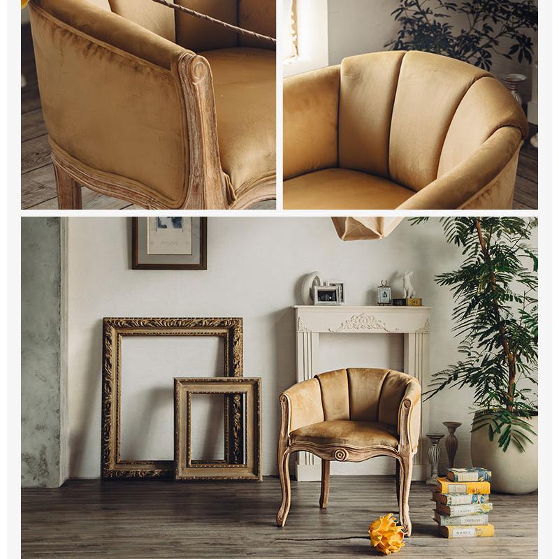 アンティーク チェア 椅子 1Pソファ 1人掛け ダイニングチェア イス 猫