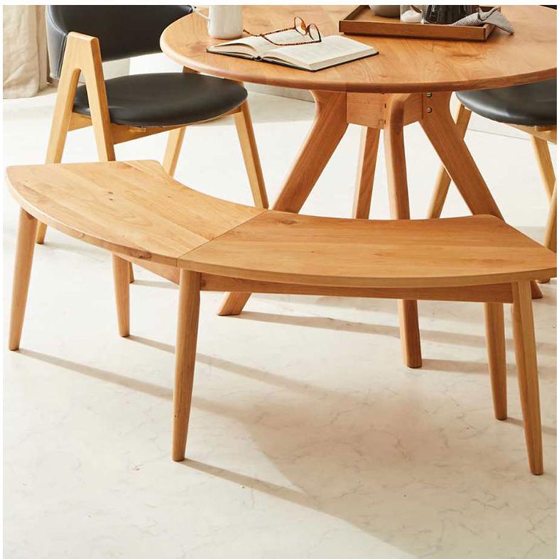 ベンチ ダイニングベンチ 扇形 半円 ダイニングチェア 幅141 2人用