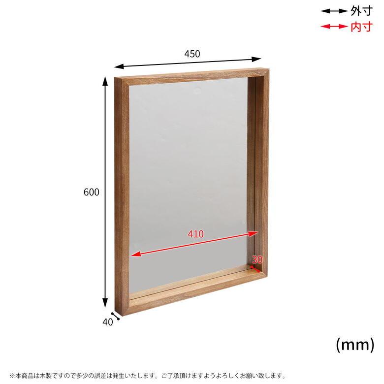 鏡 壁掛け ミラー おしゃれ アンティーク 幅45 かわいい 吊り下げ 壁掛けミラー 壁掛け鏡 木製 天然木 北欧 白 ホワイト 正方形 ボックスミラー｜potarico｜11