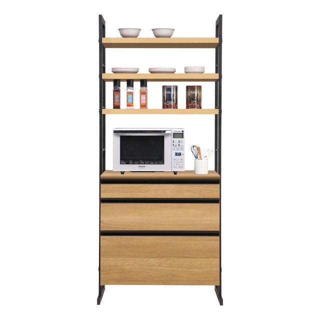 コンディション良好！スパイス 84 SPICE 84 キッチンボード 食器棚    ダイニングボード キッチン収納 引出し 台所 棚 幅840mm スリム おしゃれ 棚高さ調節 古賀家具工業株式会社 KOGA キッチンボード スパイス84 ウォールナット [幅84cm](幅84cm ﾀﾞｲﾆﾝｸﾞ