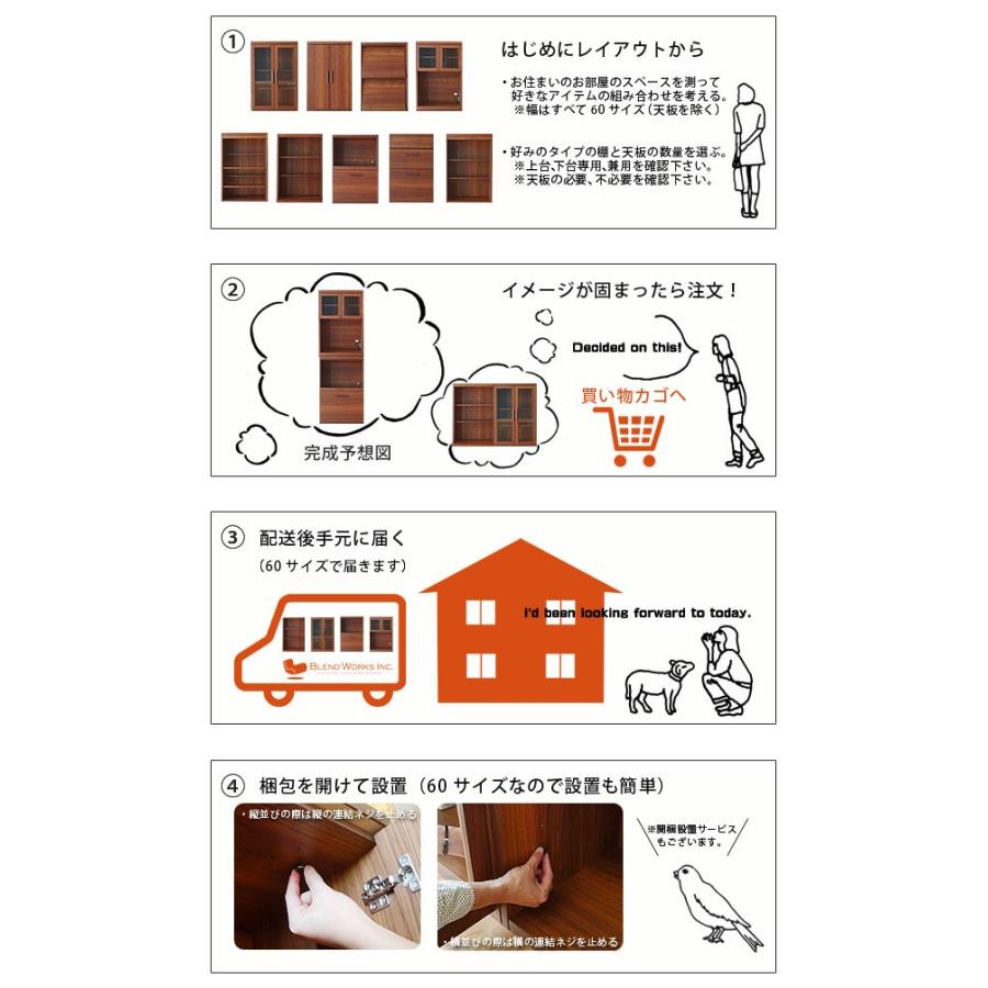 キッチンカウンター レンジ台 食器棚 組み合わせ 収納 幅60 スリム 北欧 おしゃれ 完成品 キャビネット ラック 収納 エフィーノ60収納 Kc 011 Tm ポタリコpotarico 通販 Yahoo ショッピング