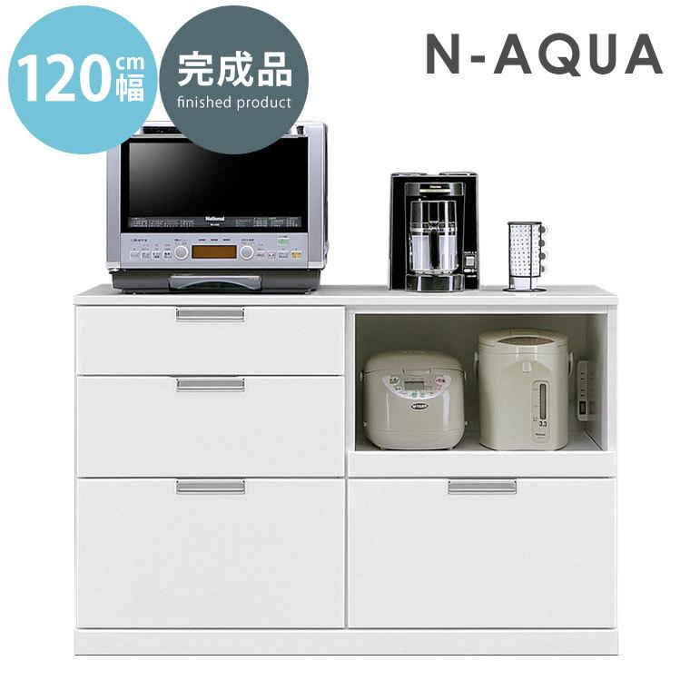 キッチンカウンター カウンター 食器棚 完成品 幅1 白 ホワイト 北欧 おしゃれ 間仕切り キッチン収納 レンジ台 レンジボード Nアクア1 カウンター Kc 138 Sun ポタリコpotarico 通販 Yahoo ショッピング