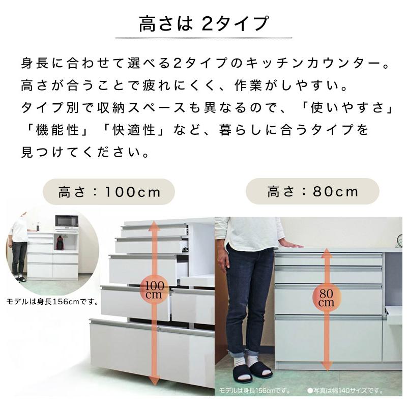 レンジ台 キッチンカウンター レンジボード キッチン収納 高さ80 高さ