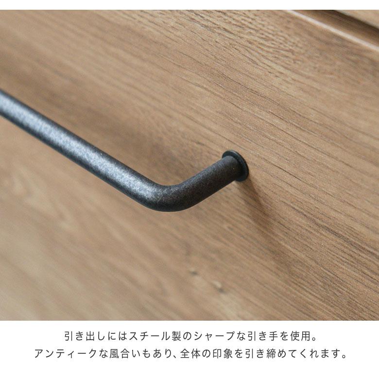 キッチンカウンター ゴミ箱収納 レンジ台 80幅 完成品 ダストボックス 作業台 日本製 インダストリアル ナチュラル 北欧 モダン 高級 ヴィンテージ オープン_5