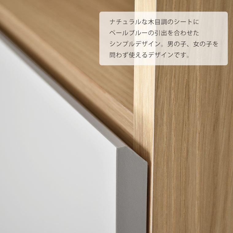 ランドセルラック 幅60cm スリム 完成品 北欧 かわいい おしゃれ 木製 キャスター付き キッズ ラック ランドセル収納 ペティの画像