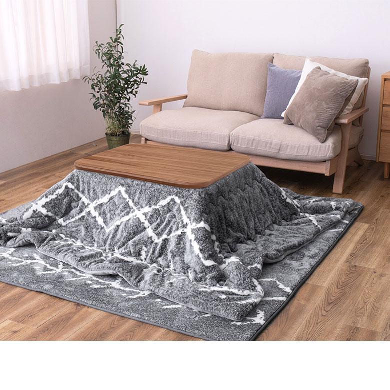 こたつテーブル 正方形 75×75 小さめ コンパクト 家具調 コタツ