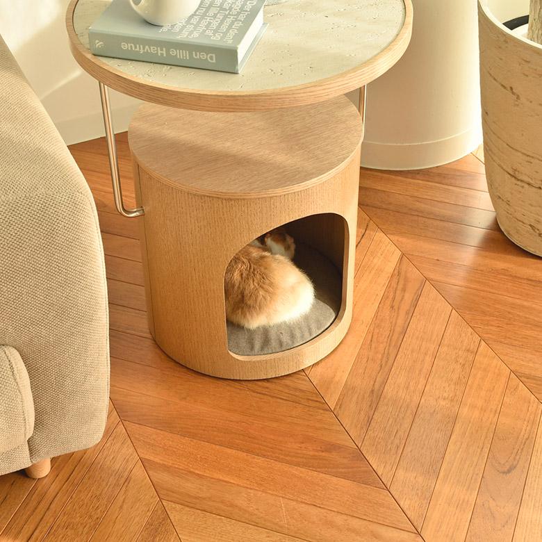 猫 キャット テーブル ねこ キャットベッド ペットベッド サイド