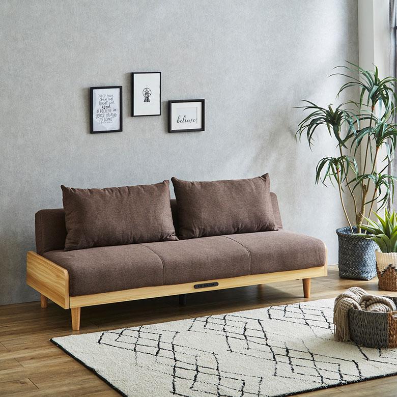 ソファベッド ソファ ファブリックソファ ロータイプ ローソファ