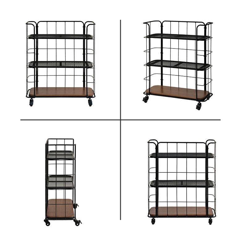 ラック ワゴン 3段 スチールラック キッチンワゴン デスクワゴン