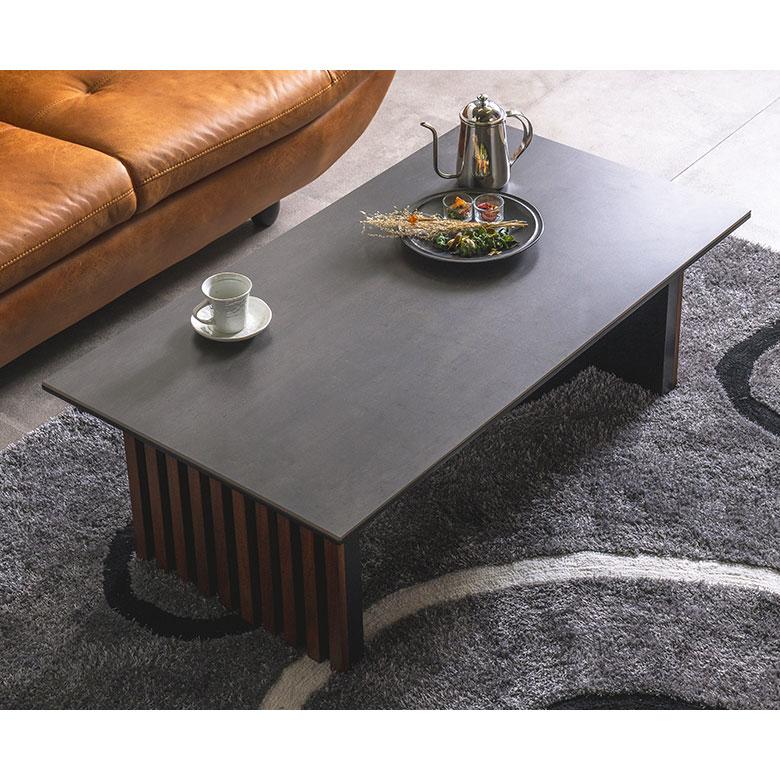 センターテーブル リビングテーブル ローテーブル 110cm 耐熱