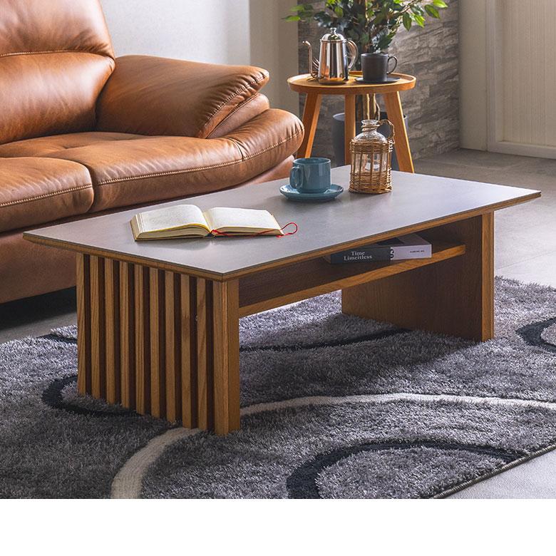 センターテーブル リビングテーブル ローテーブル 110cm 耐熱