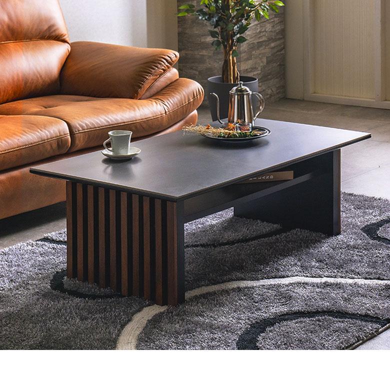 センターテーブル リビングテーブル ローテーブル 110cm 耐熱