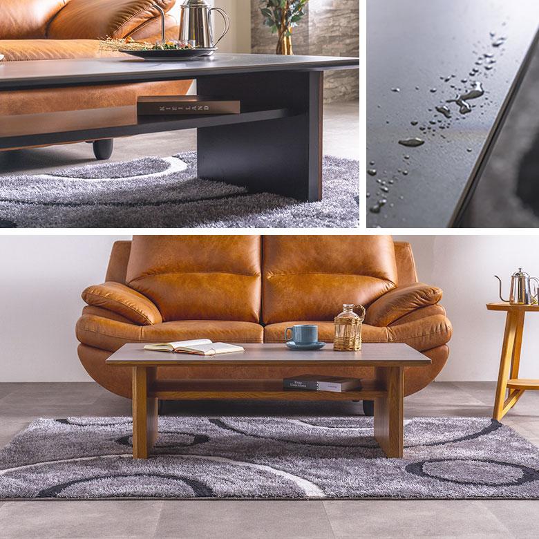 センターテーブル リビングテーブル ローテーブル 110cm 耐熱