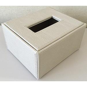 ハーフティッシュケース レザー調 ベージュ W1 D140 H70mm エアファクトリー Potch7 通販 Yahoo ショッピング