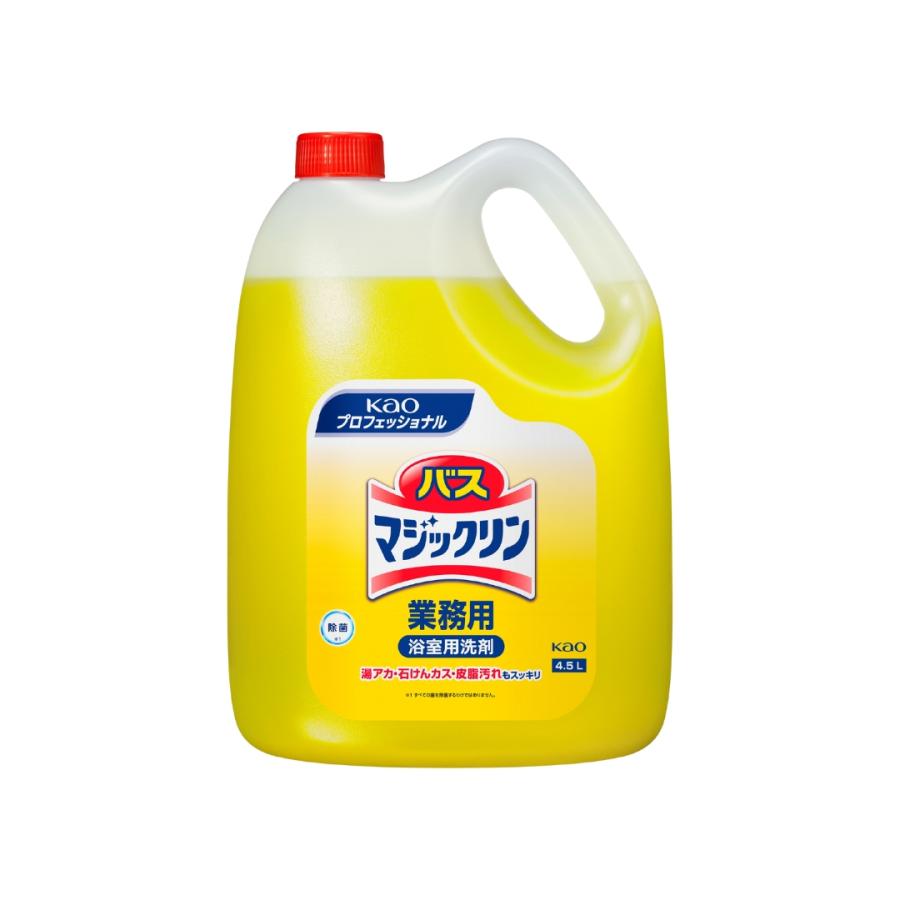 花王 浴室・浴槽洗剤 バスマジックリン 業務用 4.5Lｘ4本 浴室用洗剤_1
