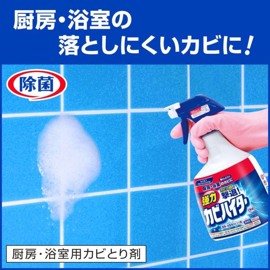 花王 強力カビハイター つけかえ用 1000ｍＬ 業務用 1Lｘ6本入り 塩素系洗浄剤｜potch7｜03