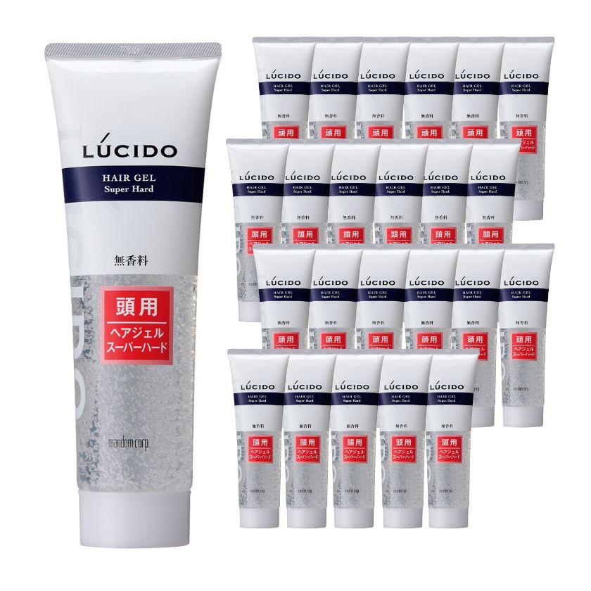 LUCIDOヘアジェルスーパーハード（整髪料）無香料260g×3個 LUCIDO（ルシード） マンダム 業務用 ヘアジェル スーパーハード 260g