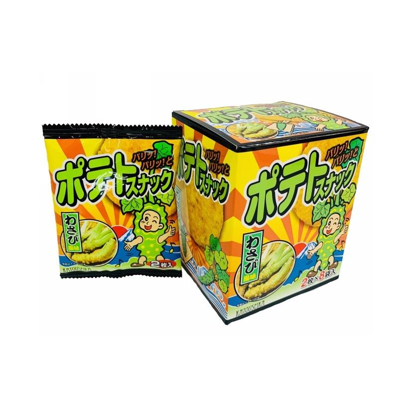 ポテトスナック わさび風味 2枚×8袋入 : ポテトスナックStore ポテマ