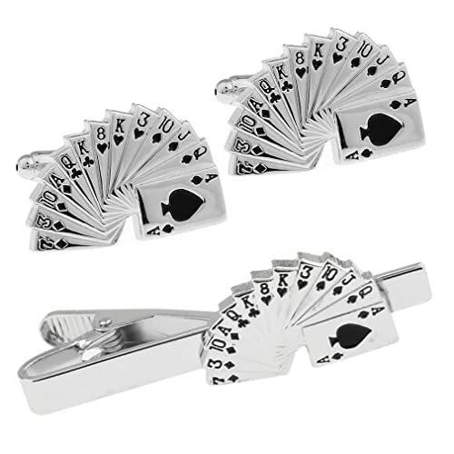トランプカード カフス N カフス タイピン セット A B072t6d4ps 2502 ネクタイピン N カフスボタン タイピン ぽてり