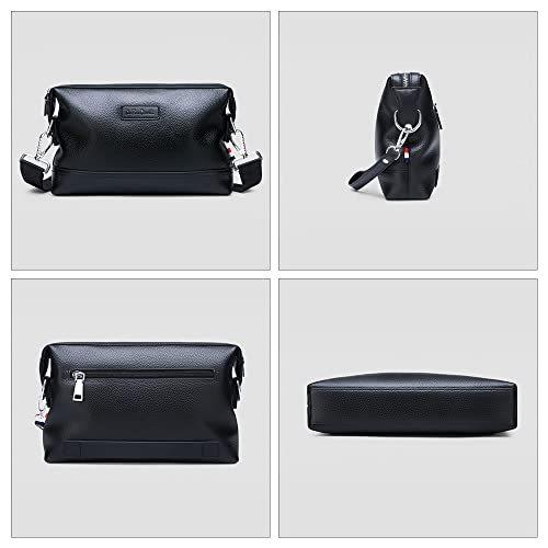 Whatna 天 然 牛革 セカンド バッグ メンズ 3way クラッチ ショルダーバッグ 肩掛けバッグ 小さい ショルダーベル 楽天ランキング1位