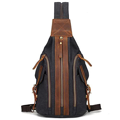Fandare ボディーバッグ メンズ ワンショルダーバッグ 2way ボディバッグ ミニリュックサック ファッション 斜めがけバ ぽてり A B09nddxhyb 2502 ボディーバッグ 帆布 リュック 小さめ