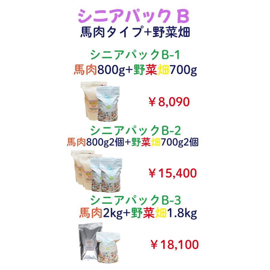 国産 無添加 ドックフード シニアパック C-2【 お米のドッグフード 】 鶏肉 800ｇ 2個  ドッグフード工房 野菜畑 700g 2個 セット_12
