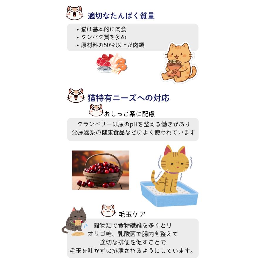 猫 キャットフード 無添加国産 グルテンフリー ドライフード カリカリ