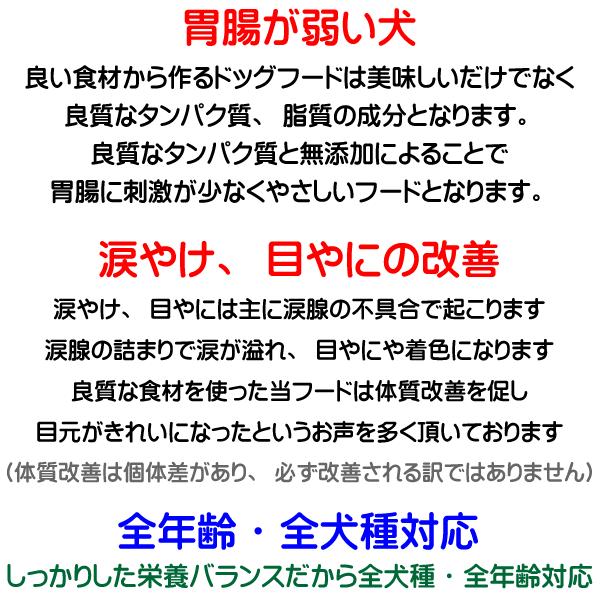 国産 無添加 自然食 健康 こだわり食材 お米の ドッグフード 鶏肉タイプ 1.6kg 800ｇ 2個セット ドックフード 犬用全年 齢対応 完全栄養食の画像